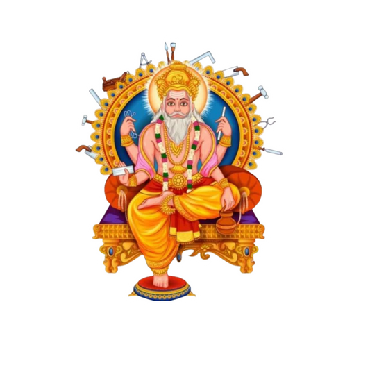 Vishwakarma Puja Sticker | Om, Gods, Mantras & Spiritual Symbol | Customized Sticker BD
