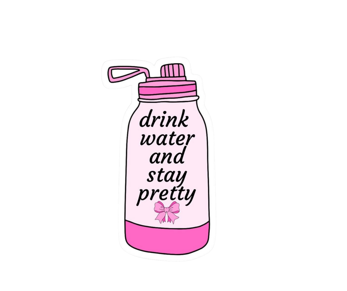 Pink Girl Sticker 19 | Aesthetic Sticker | Customized Sticker BD