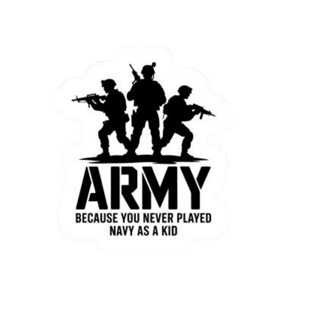 Funny Army Sticker | Combat & Military | Customized Sticker BD