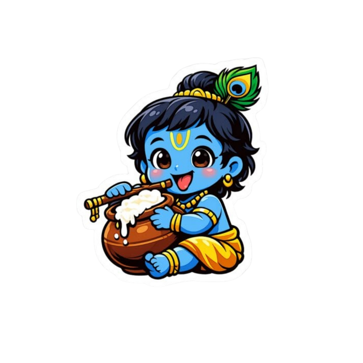 Krishna Sticker | Om, Gods, Mantras & Spritual Symbol | Customized Sticker BD