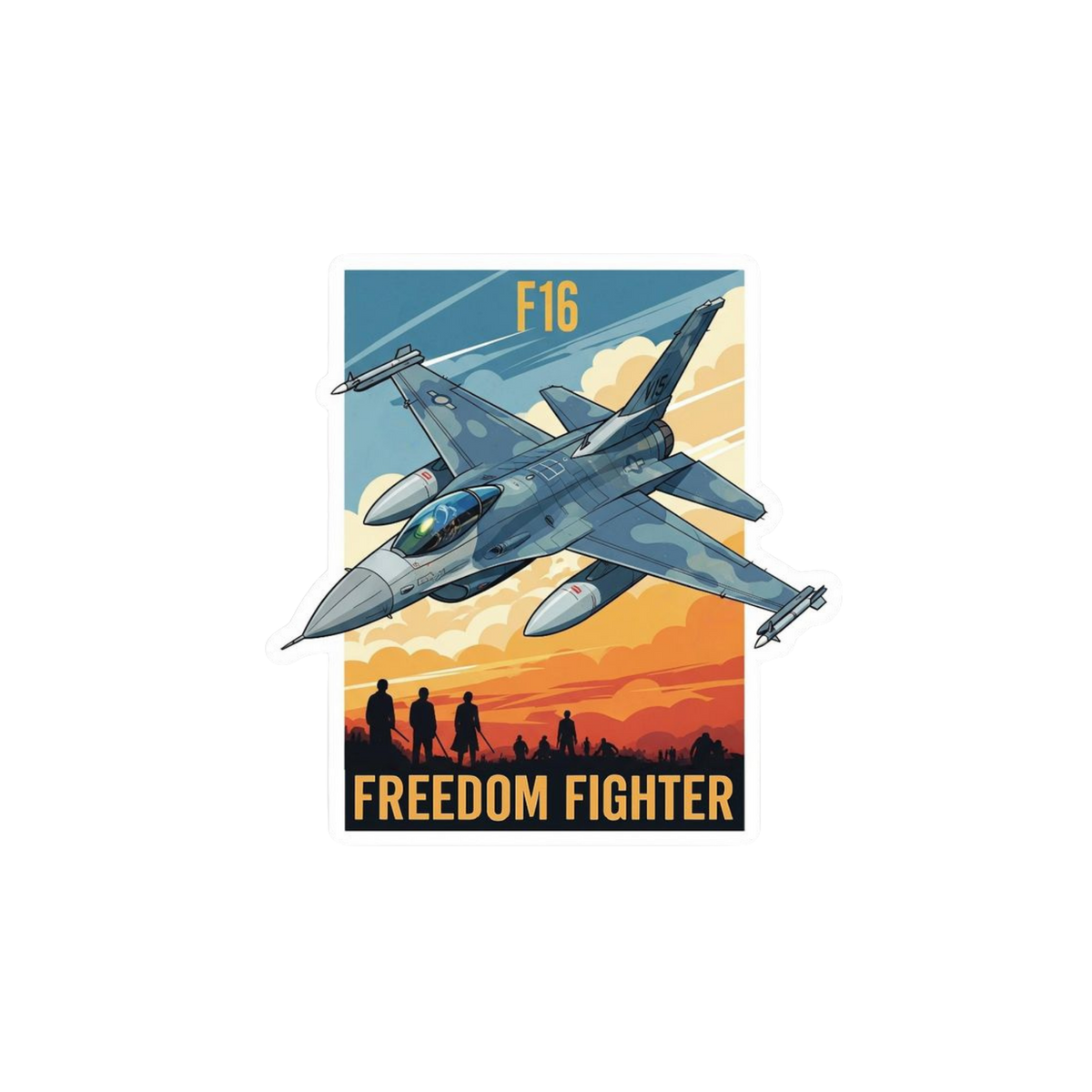 Air Force Sticker | Emblem Design | Customized Sticker BD