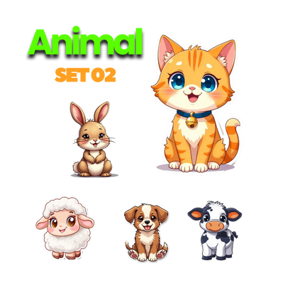 Animal Sticker Set 2 | Sticker | Cartoons