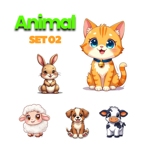 Animal Sticker Set 2 | Sticker | Cartoons