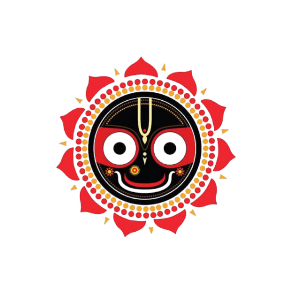 Lord Jagannath Face Lotus Mandala Sticker | Om, Gods, Mantras & Spiritual Symbol | Customized Sticker BD