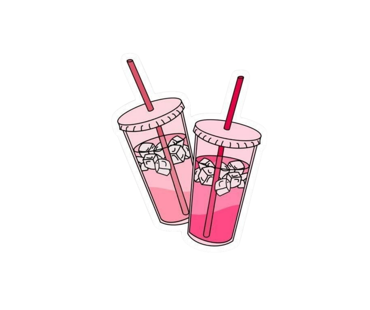 Pink Girl Sticker 27 | Aesthetic | Customized Sticker BD