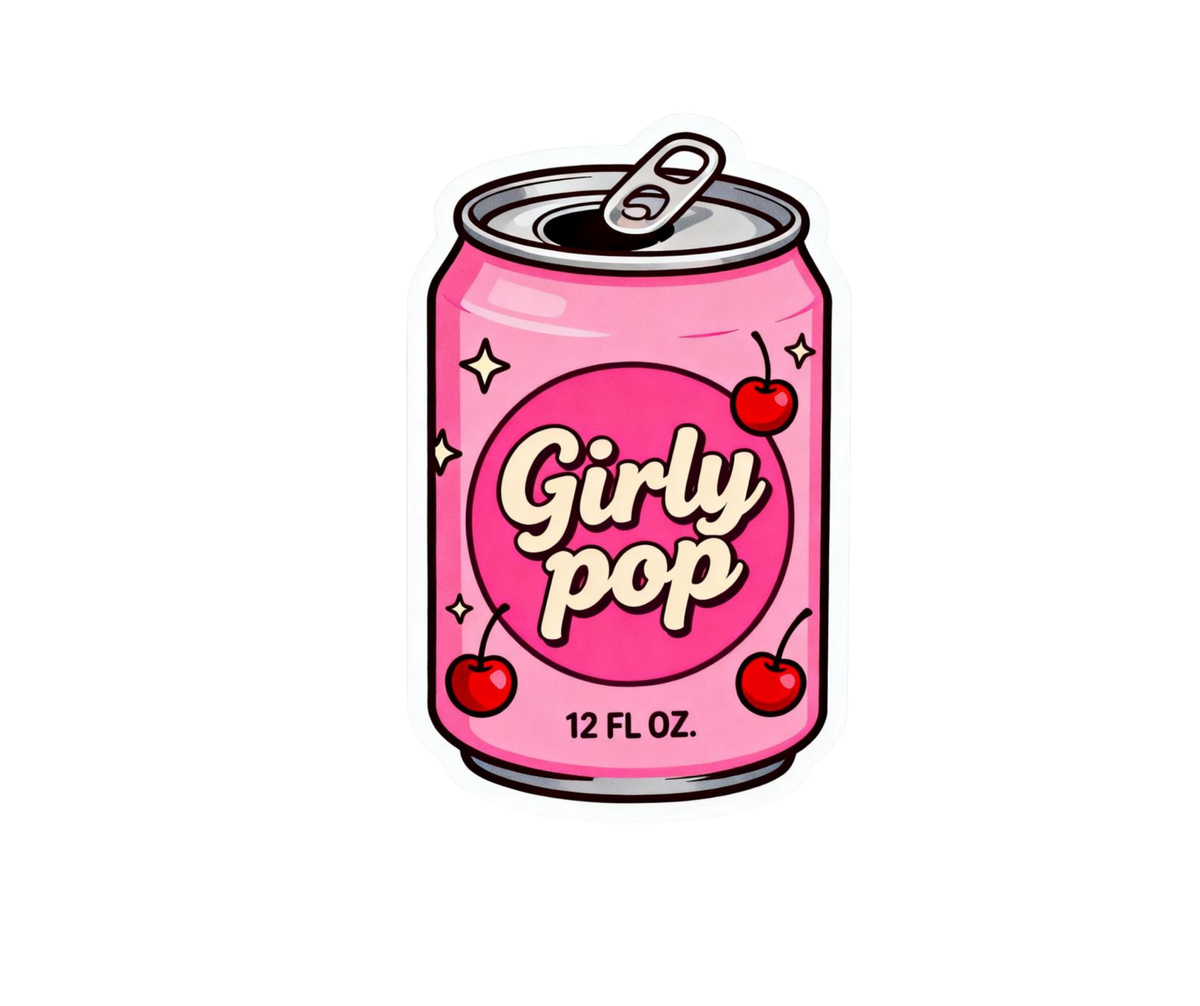 Pink Girl Sticker 28 | Aesthetic | Customized Sticker BD