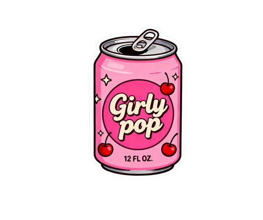 Pink Girl Sticker 28 | Aesthetic | Customized Sticker BD
