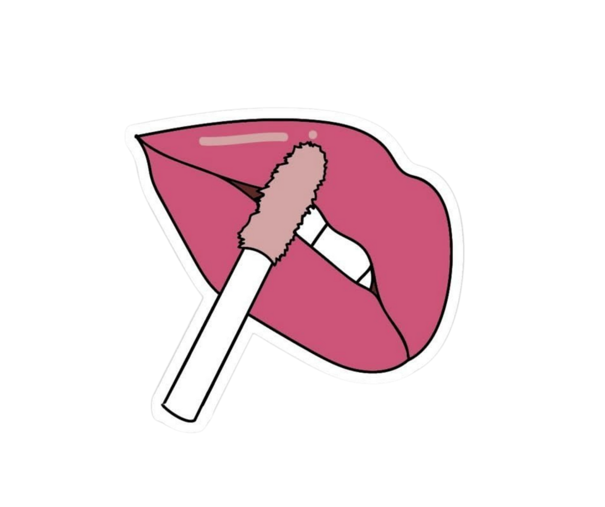 Pink Girl Sticker 30 | Aesthetic| Customized Sticker BD