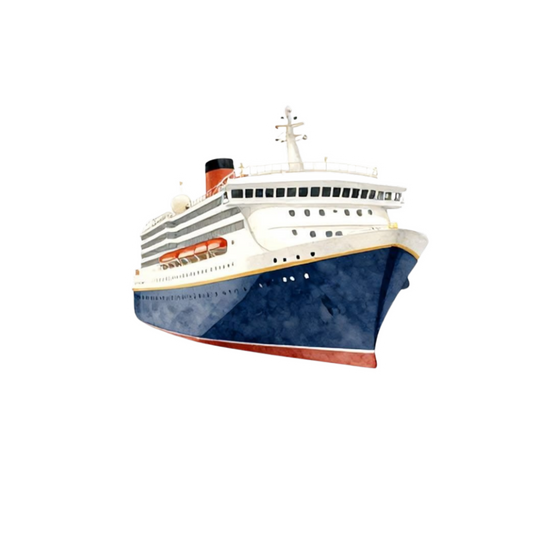 Cruise Ship Sticker | Ocean Design | Customized Sticker BD