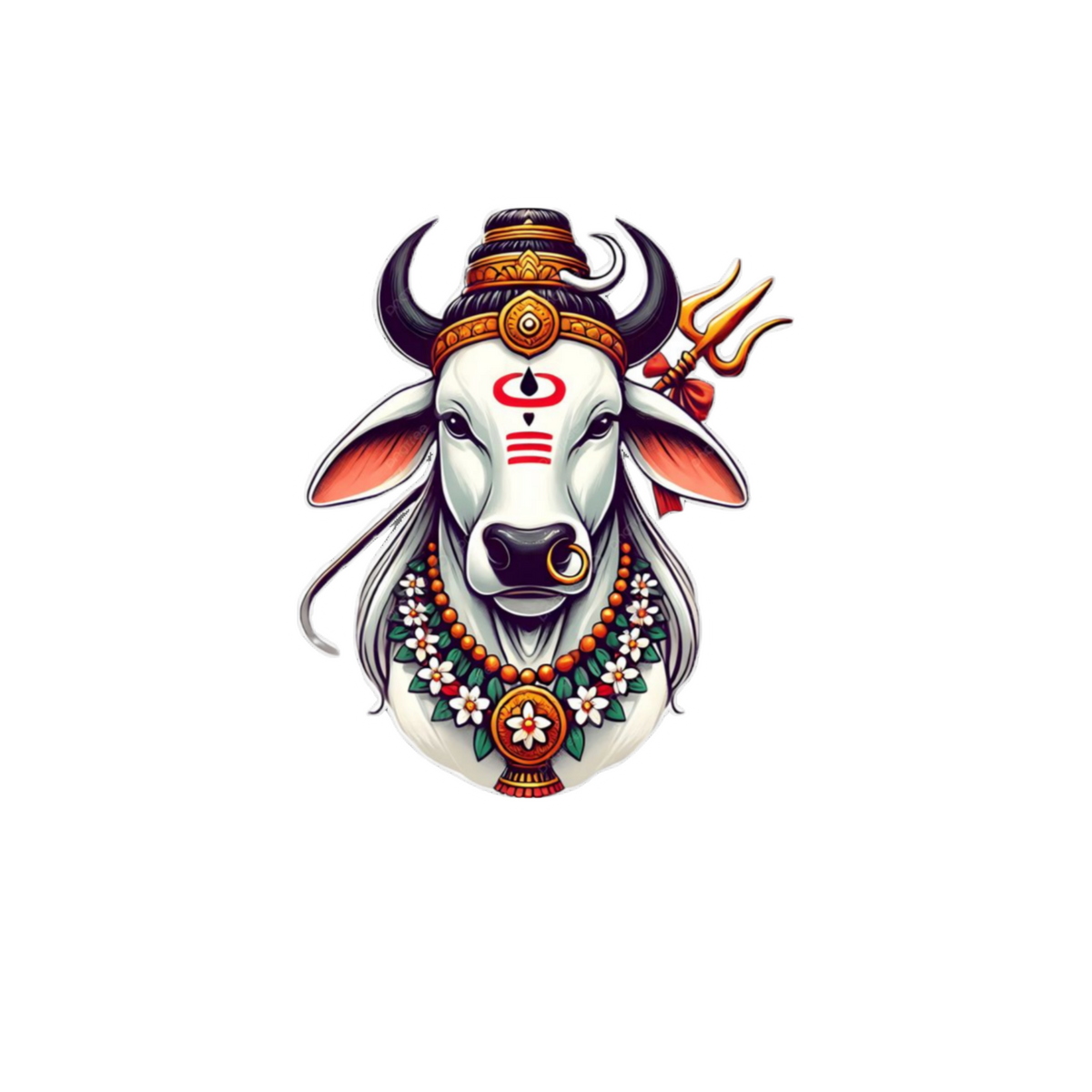 Nandi Sticker | Om, Gods, Mantras & Spritual Symbol | Customized Sticker BD