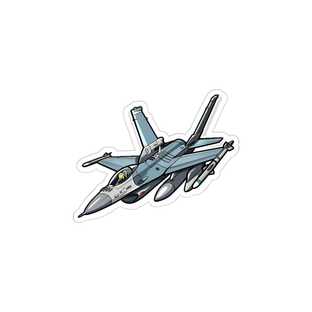 Fighter Jet Military Sticker | Combat & Military | Customized Sticker BD