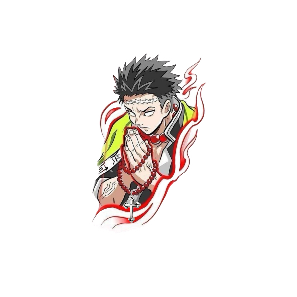 Gyomei Himejima Praying Sticker | Customized Sticker BD