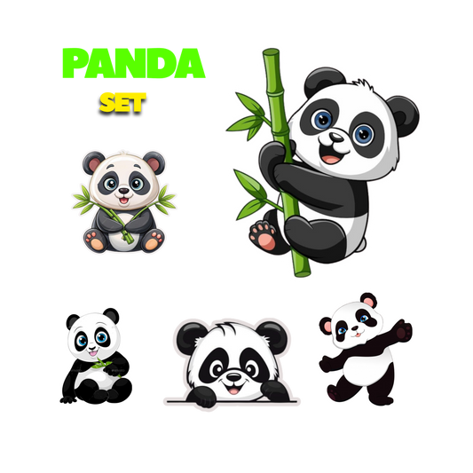 Panda Sticker Set | Customized Sticker BD