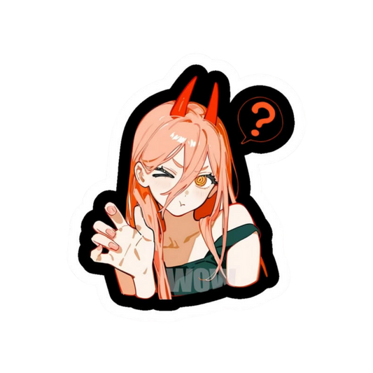 Power Wink Sticker | Chainsaw Man Anime Sticker | Customized Sticker BD