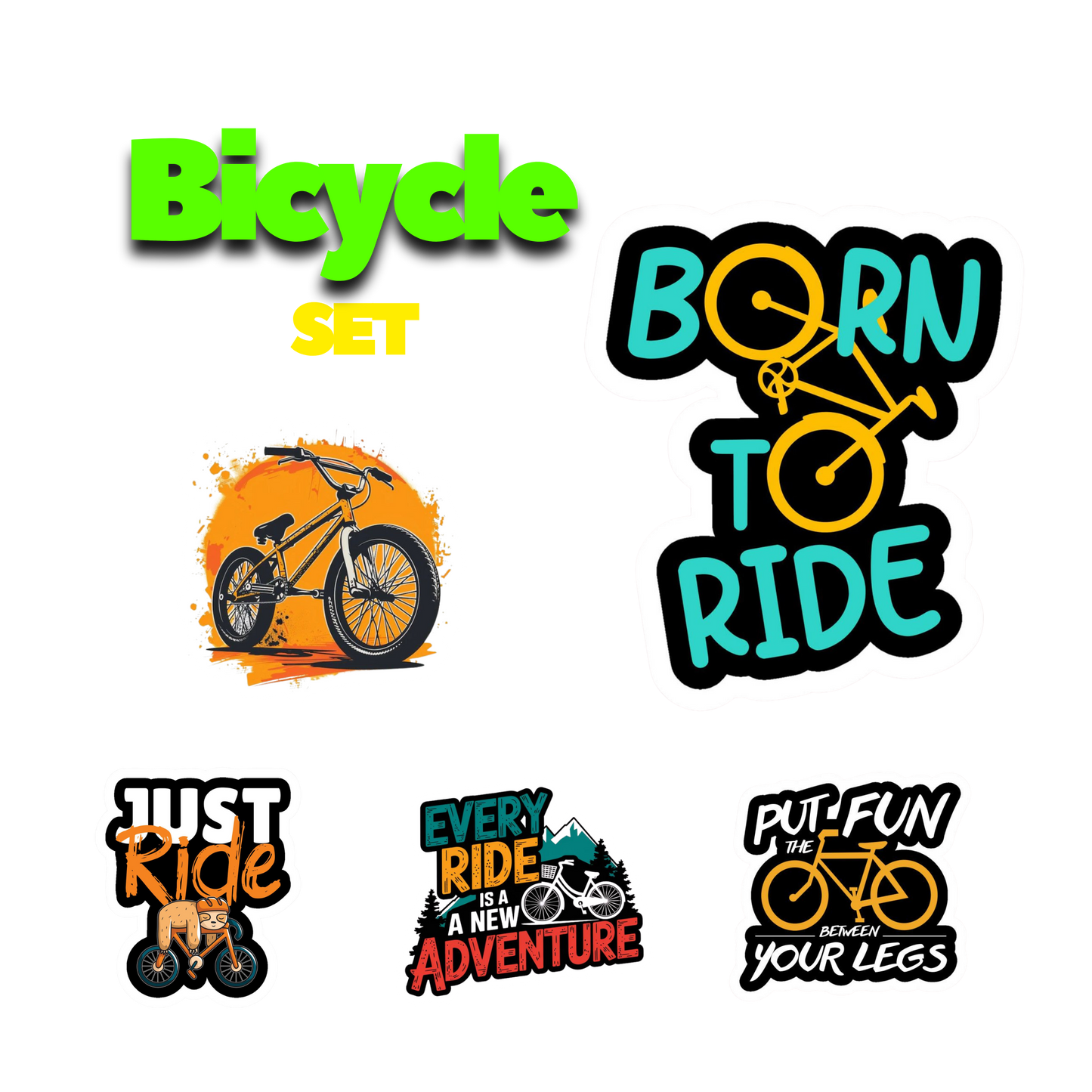 Bicycle Sticker Set | Sticker