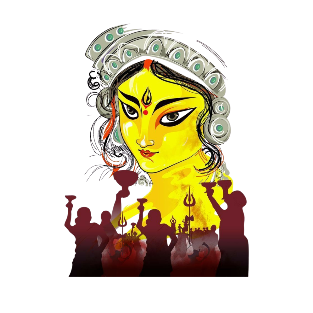 Durga Puja Aarti Sticker | Durga Puja Sticker | Customized Sticker BD