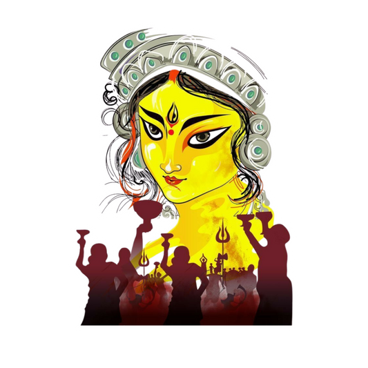 Durga Puja Aarti Sticker | Durga Puja Sticker | Customized Sticker BD