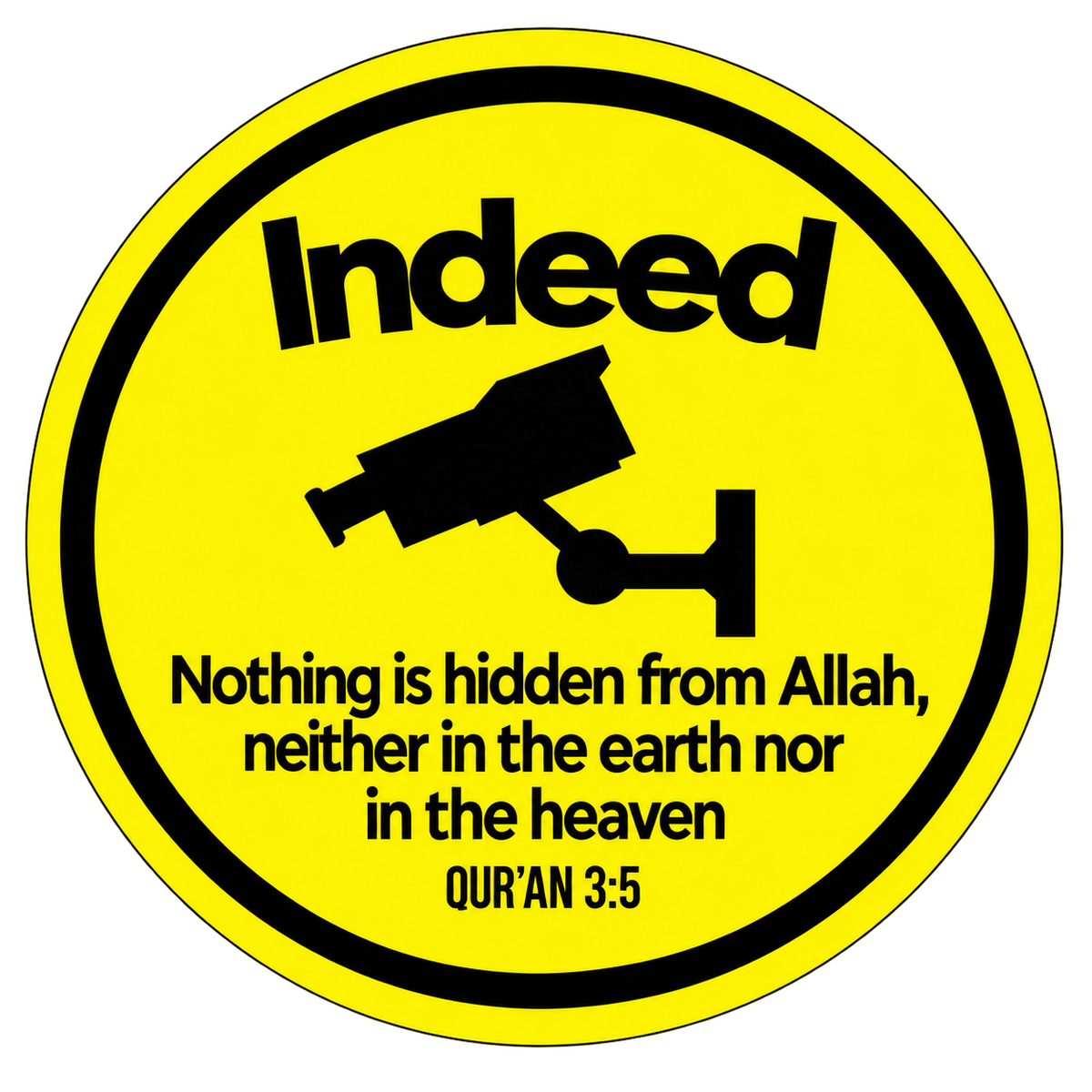 Indeed | Islamic Sticker | Customized Sticker BD