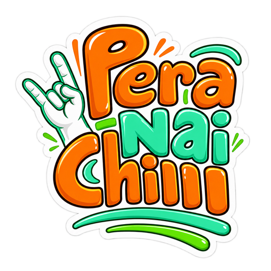 Pera Nai Chill | Bangla Funny Sticker | Customized Sticker BD
