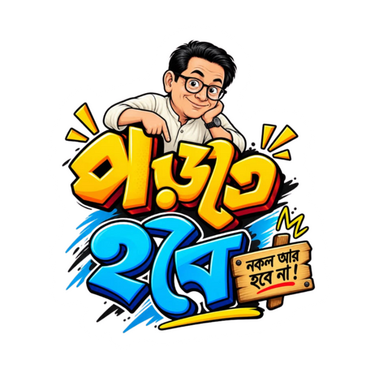 Porte Hobe | Bangla Funny Sticker | Customized Sticker BD